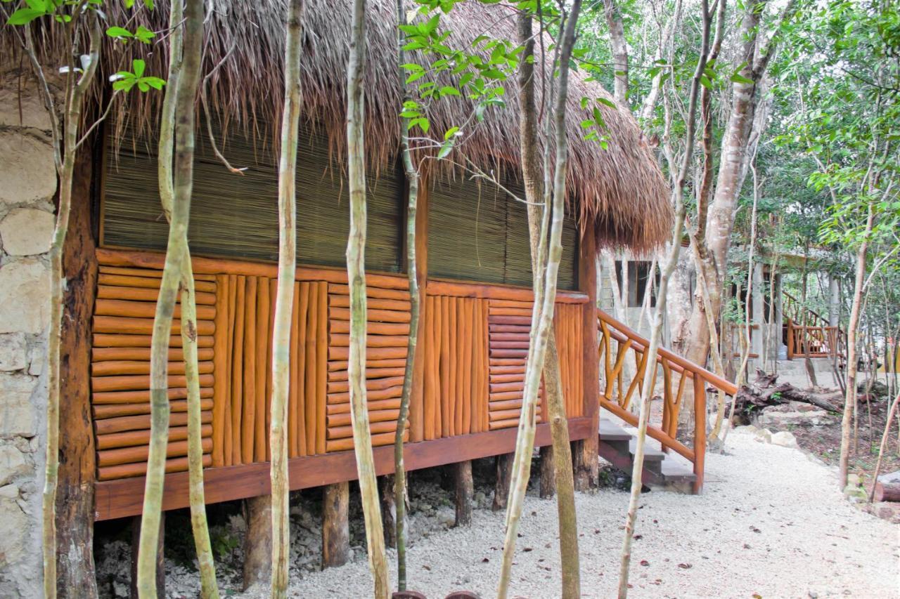 Aldea Maya-Ha Cabanas Con Cenotes Puerto Morelos Exteriör bild