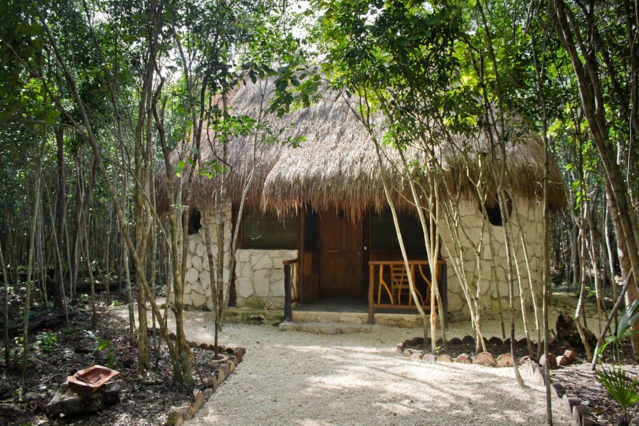Aldea Maya-Ha Cabanas Con Cenotes Puerto Morelos Exteriör bild