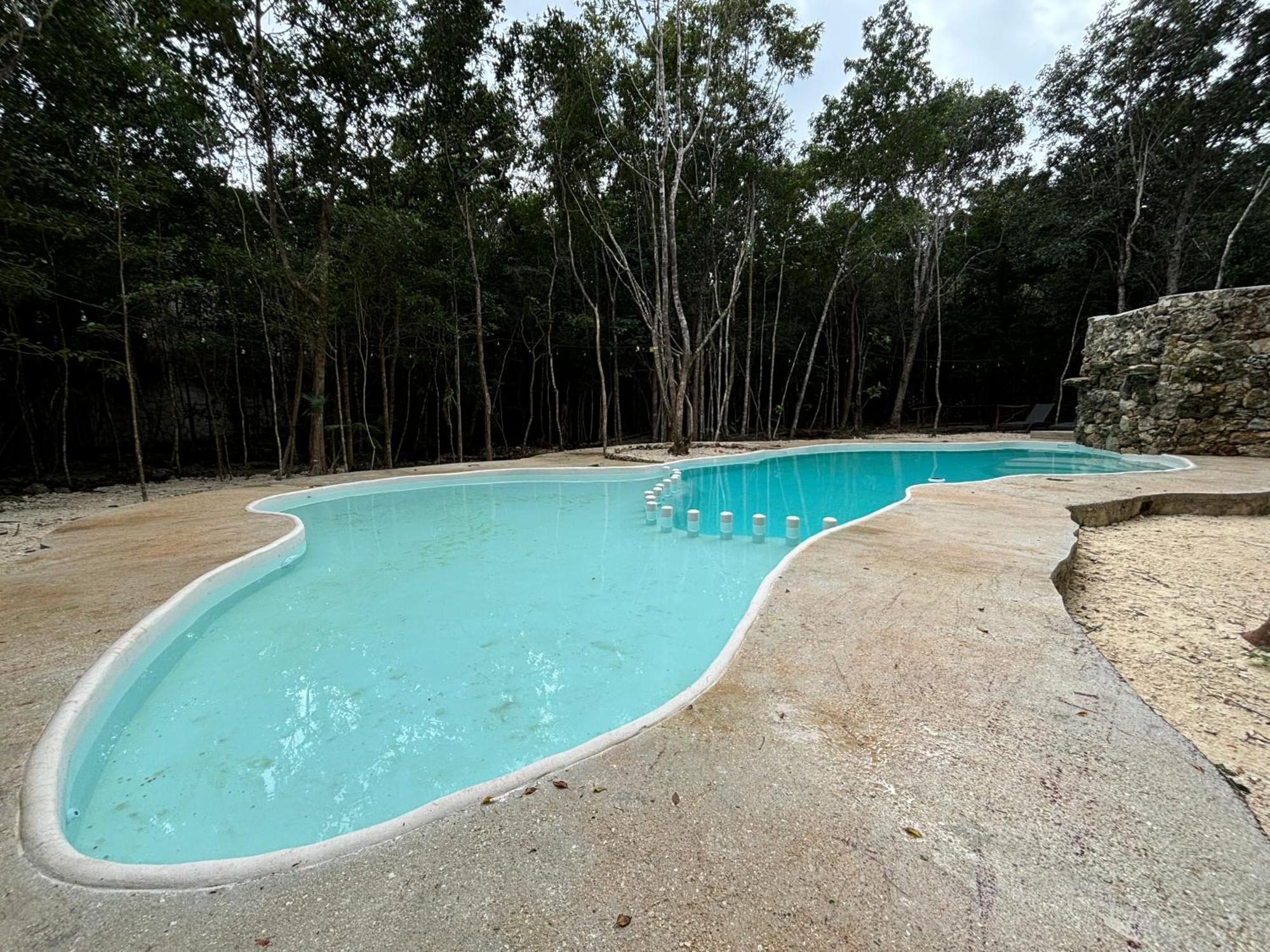 Aldea Maya-Ha Cabanas Con Cenotes Puerto Morelos Exteriör bild