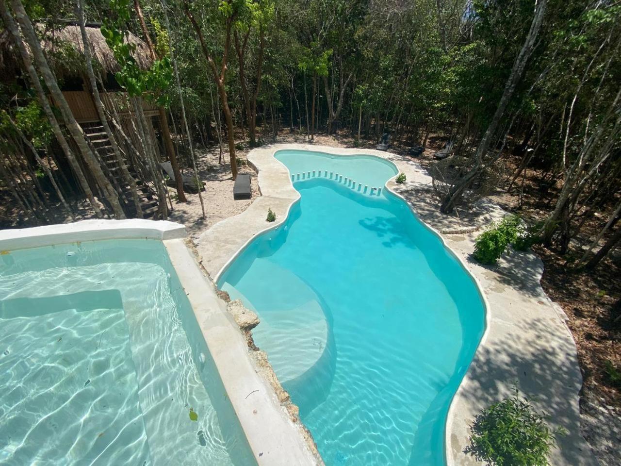 Aldea Maya-Ha Cabanas Con Cenotes Puerto Morelos Exteriör bild