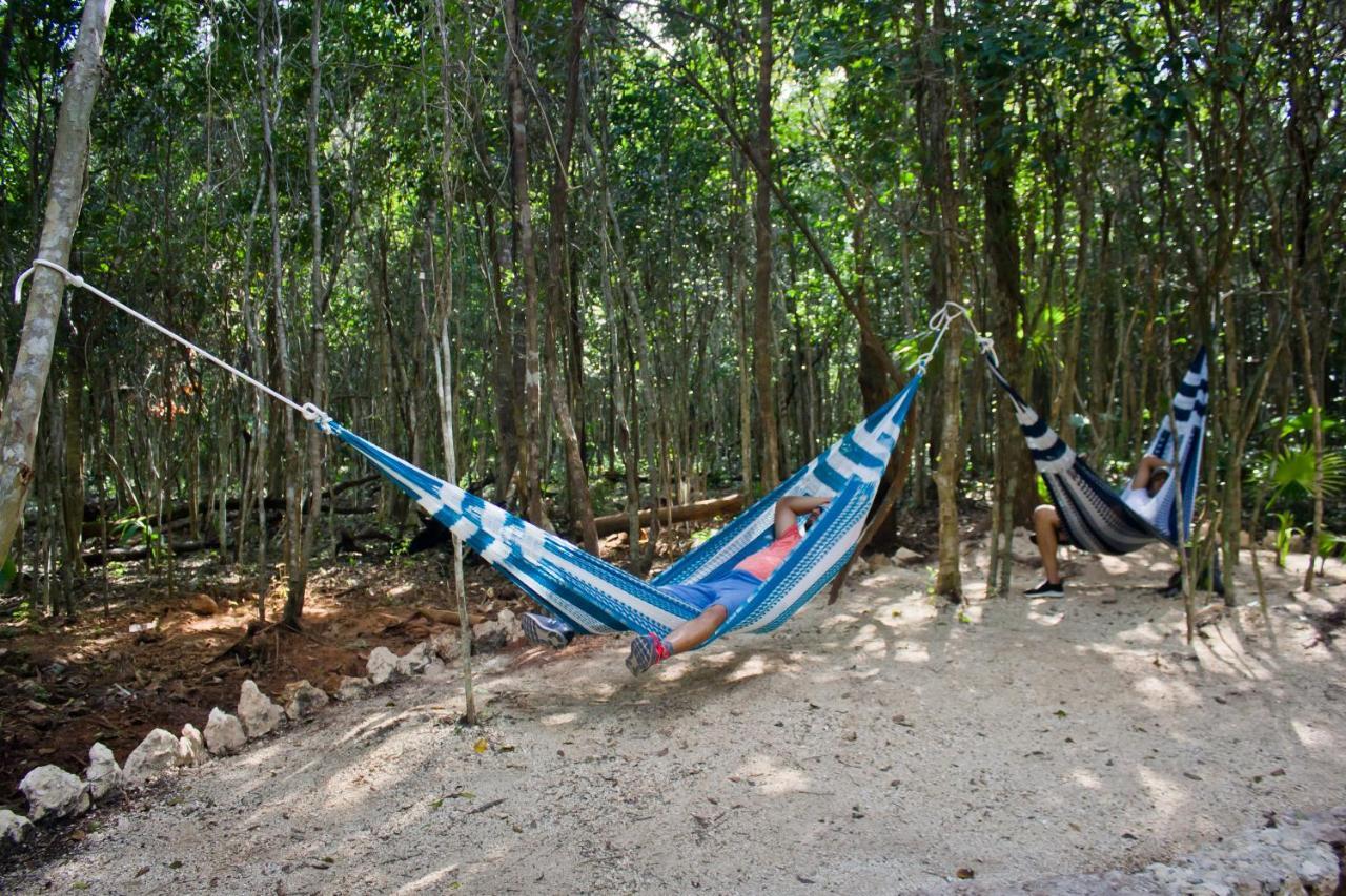 Aldea Maya-Ha Cabanas Con Cenotes Puerto Morelos Exteriör bild